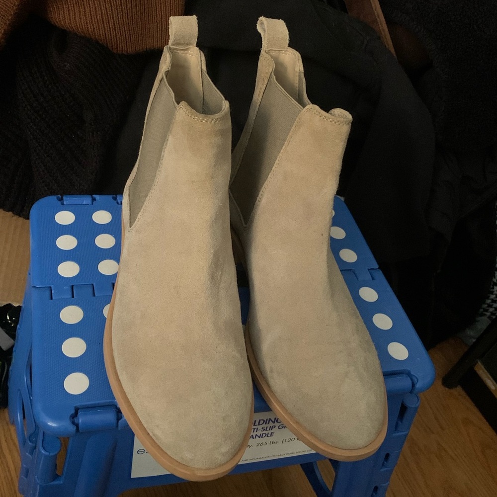 Beige ASOS Chelsea Boots